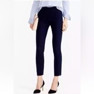 J. Crew Navy‎ Blue Martie Cropped Ankle Pants Womens Size 14 (1712)
